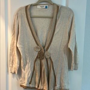 Sparrow Cream and Tan Cardigan